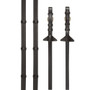 LeMieux Soft Rubber Reins with Stoppers - Brown/Brass