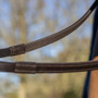 LeMieux Rubber Half lined Reins - Brown/Brass - Lifestyle