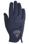 Hy Equestrian Childrens Cadiz Riding Gloves in navy - front