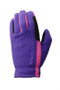 Hy Equestrian Childrens Fleece Two Tone Riding Gloves in Purple/Pink - front