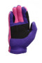 Hy Equestrian Childrens Fleece Two Tone Riding Gloves in Purple/Pink - palm