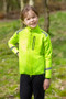 Hy Equestrian Childrens Reflector Jacket in Yellow - front lifestyle