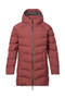 Musto Ladies Marina Long Quilted Jacket in Windsor Wine - front