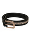 Toggi Ladies Glimmer Belt - Black/Rose Gold - Front