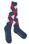 Dublin Argyle Socks Navy/Red/White