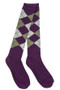 Dublin Argyle Socks - Purple/Ash