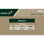 Dublin Argyle Socks - Size Guide