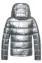 Covalliero Childrens Quilted Jacket in Silver - Back