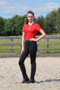 Hy Equestrian Childrens Scarlet Show Shirt in Red - front