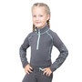 Hy Equestrian Childrens Stella Base Layer in Charcoal/Mint - Front