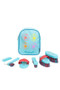 Hy Equestrian Thelwell Collection All Rounder Complete Grooming Kit Rucksack in Aquarius/Pink/Teal.