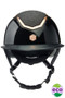 EQx Kylo MIPS Riding Helmet With Wide Peak Black Gloss/Black Sparkly/Rose Gold