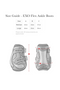 LeMieux EXO Flex Ankle Boots - Size Guide