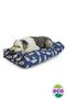 Danish Design Retreat Eco-Wellness Feather Dog Duvet in Navy/Stone