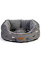 Danish Design Fatface Marching Dogs Deluxe Slumber Dog Bed in Grey
