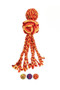 KONG Wubba Weaves Rope Dog Toy in Orange