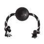 KONG Extreme Ball With Rope Dog Toy in Black