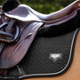 LeMieux Puissance Suede Close Contact Saddle Pad - Black - Detail