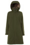 Mountain Horse Ladies Stella Softshell Parka in Green - Front