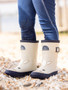 LeMieux Childrens Puddle Pals Wellington Boots - Palomino - Lifestyle