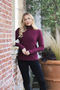 LeMieux Ladies Faye Fleece - Merlot - Lifestyle