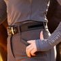 LeMieux Suede Insert Belt - Black - Lifestyle