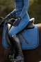 LeMieux Suede Dressage Saddle Pad in Atlantic - Lifestyle 2