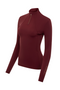 LeMieux Ladies Liberte Zipped Base Layer - Merlot - Side