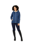 LeMieux Ladies Sherpa Fleece Lined Hoodie in Atlantic - Modelled