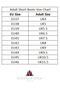 Mountain Horse Adult Short Boots Size Chart