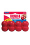 KONG Goodie Ribbon Dog Toy in Red.