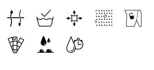 A set of symbols of water and rain Description automatically generated with medium confidence