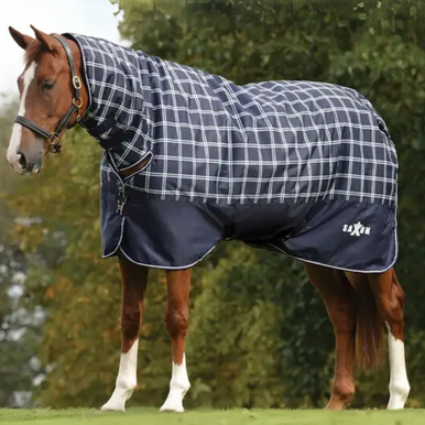 Saxon Defiant 600D Combo - Coperta Per Cavallo Media, Impermeabile, Blu Navy - 3