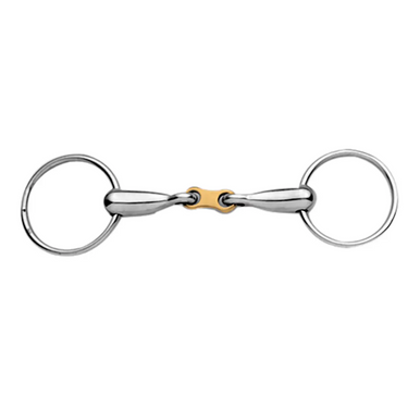 Korsteel Stainless Steel Solid Mouth 16MM Loose Ring Snaffle Bit