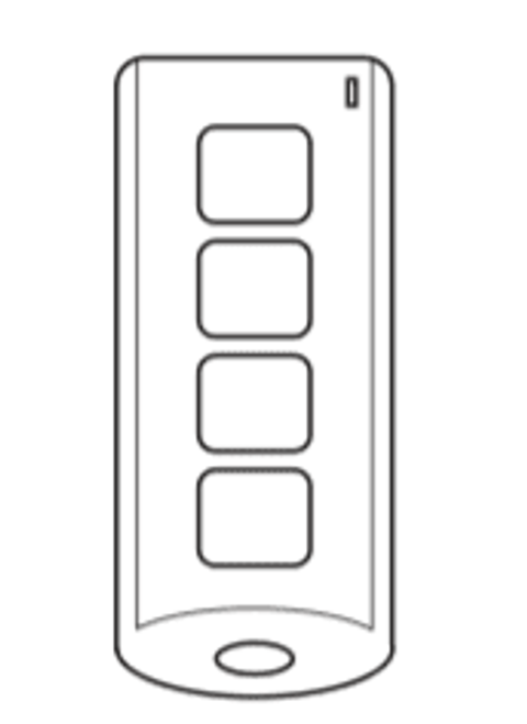 BEA 10TD900INDHH4 4 BUTTON NEMA 4 RATED TRANSMITTER