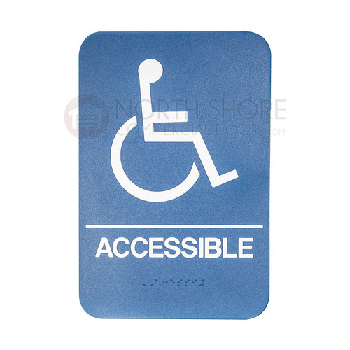 Chateau ADA Handicap Sign w/Braille C-ADA-SB