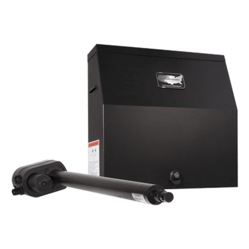 Patriot I - AC or SOLAR Charged SINGLE Swing Gate Operator w/LCR Radio Controls - by USAutomatic