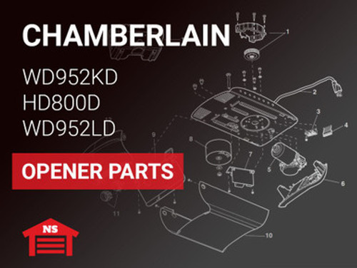 Chamberlain WD952KD HD800D WD952LD Belt Drive
