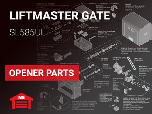 LiftMaster SL585UL Gate Opener Parts