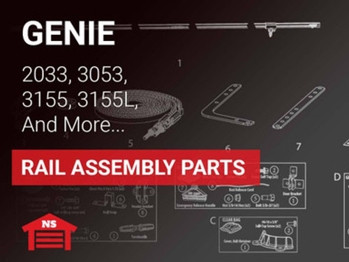 Genie 2033, 3053, 3155, 3155L, 3155D and 3155LD Belt & Chain Replacement Parts