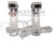 Decko 24913 Photo Eye Safety System (Emitter + Sensor with Brackets)