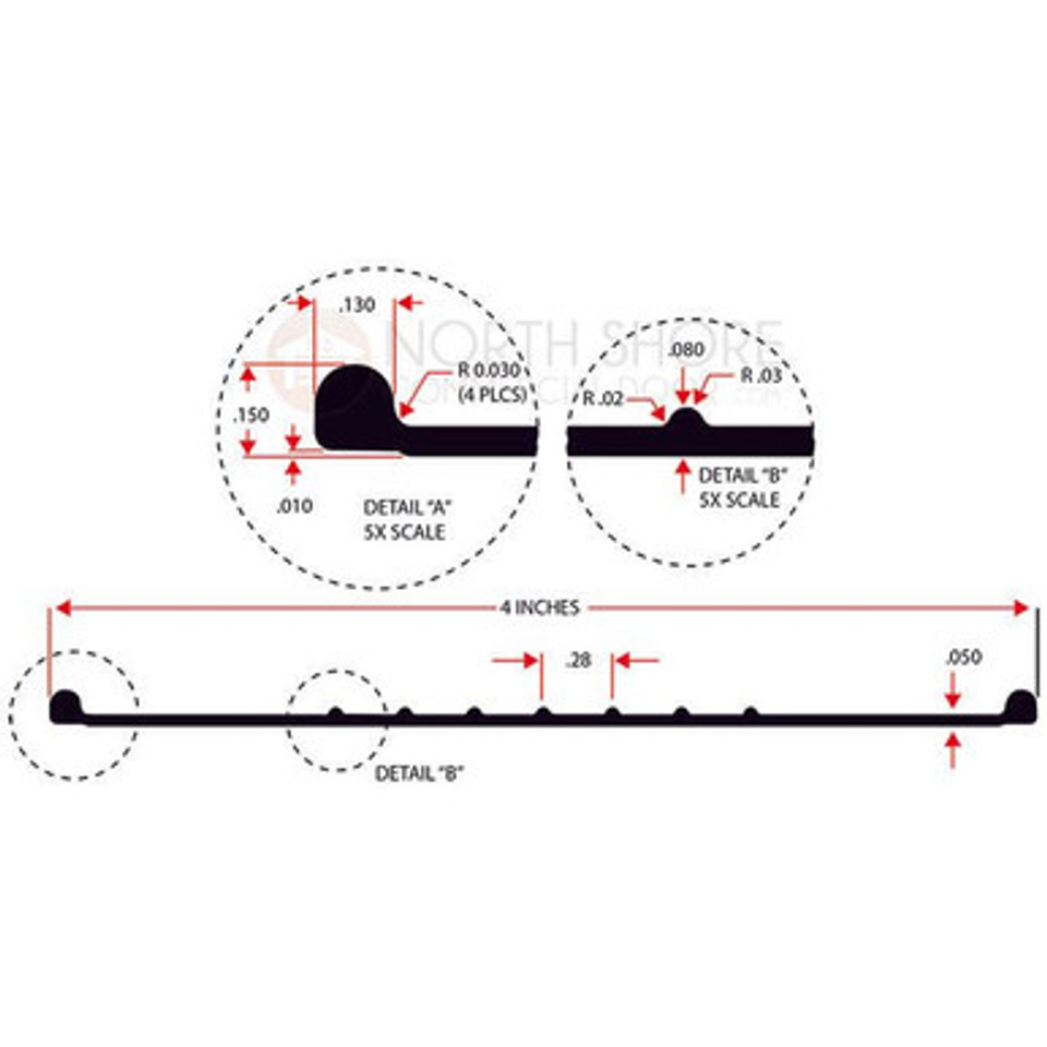 Bead End Weather Stripping Seal for Wayne Dalton Garage Doors, Replacement