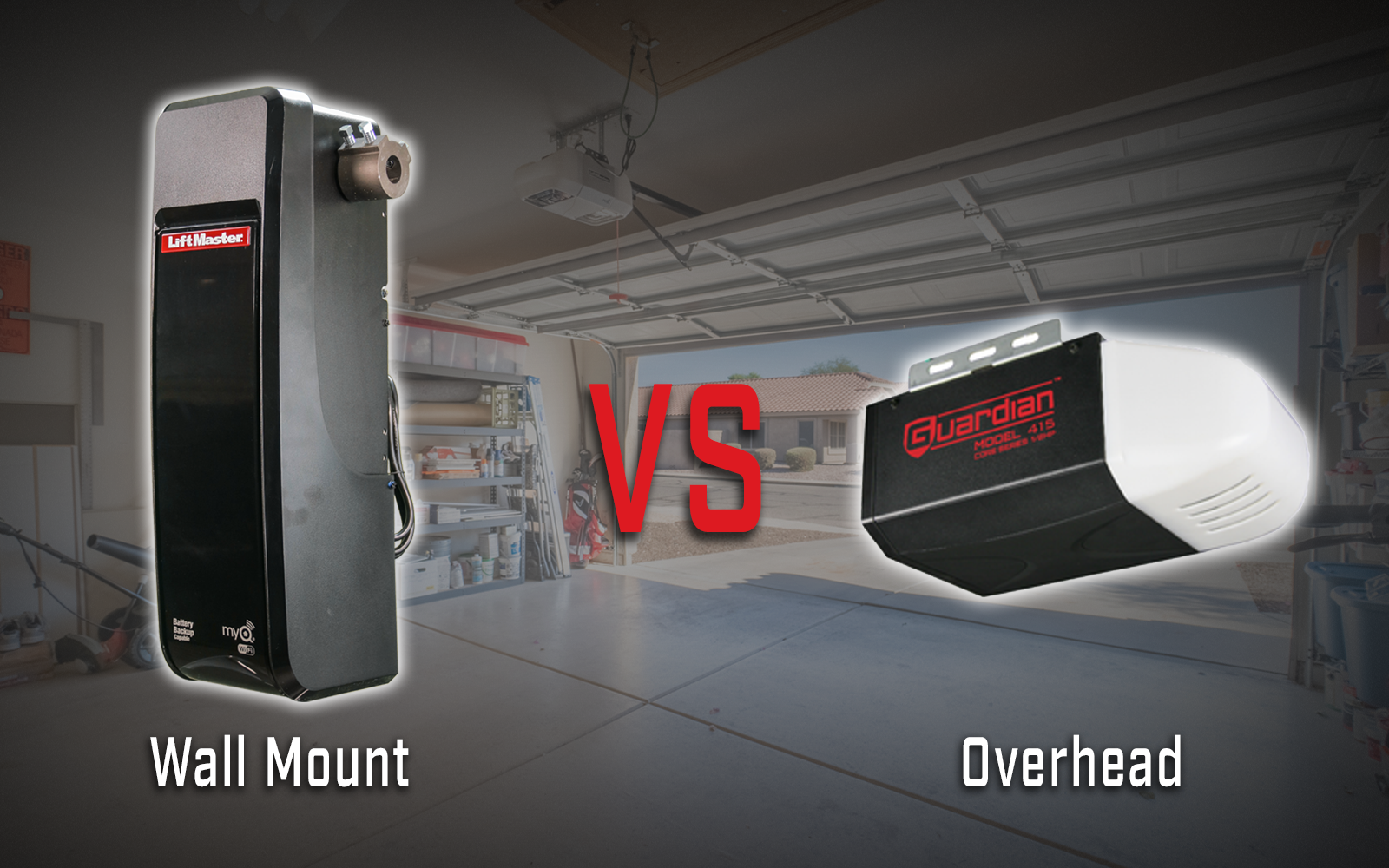 Overhead vs. Wall Mount Garage Door Openers Maximizing Space and