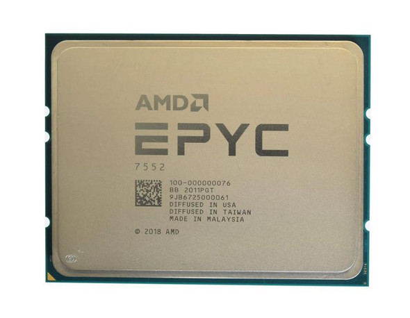 AMD EPYC 7552 48-Core 2.20GHz 192MB L3 Cache Socket SP3 Processor