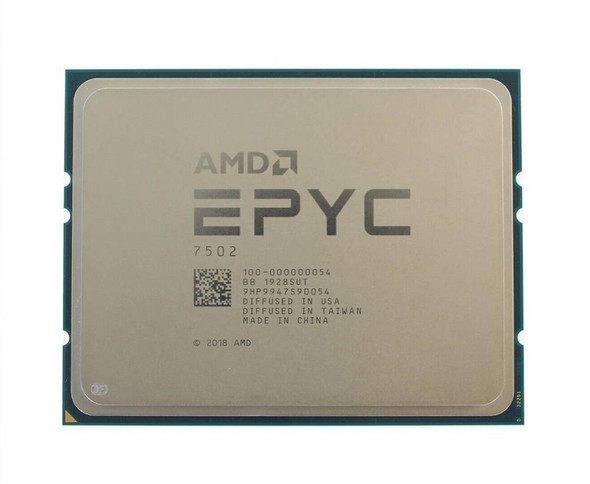 AMD EPYC 7502 32-Core 2.50GHz 128MB L3 Cache Socket SP3 Processor