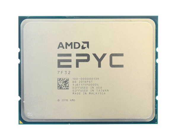 AMD EPYC 7F32 8-Core 3.70GHz 128MB L3 Cache Socket SP3 Processor