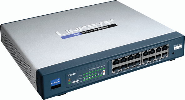RV016 - Linksys 16Ports RJ-45 10Base-T/100Base-TX Fast Ethernet VPN Desktop Router