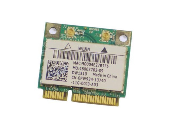 PW934 - Dell 1510 IEEE 802.11n Mini PCI Express 270Mb/s Internal Wi-Fi Adapter