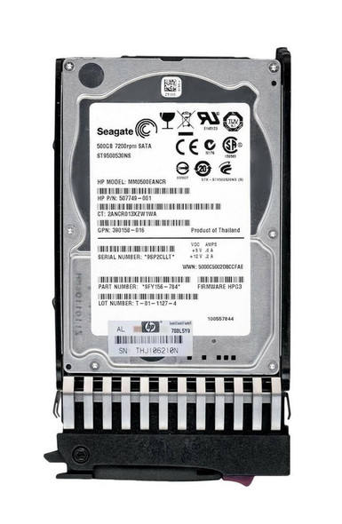 507749-001 - HP 500GB SATA 3Gb/s 7200RPM NCQ MidLine 2.5 inch Hard Disk Drive