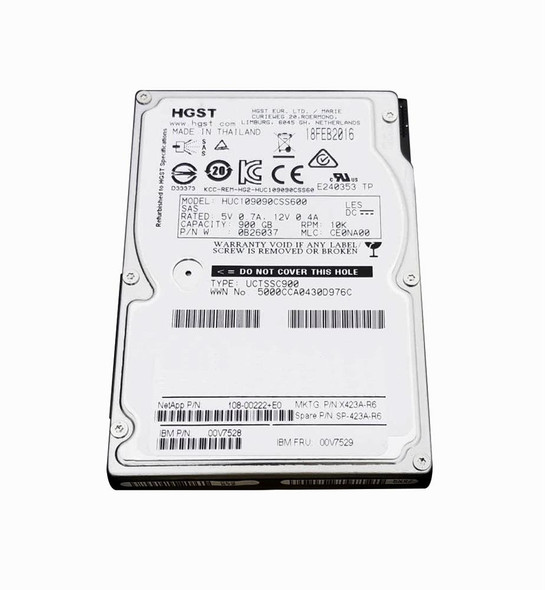 SP-423A-R6 - NetApp 900GB SAS 6Gb/s 10000RPM 2.5 inch Hard Disk Drive